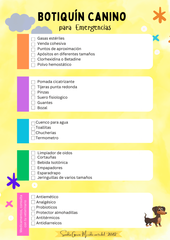 Botiquín Canino Completo para Emergencias ten a tu teckel a salvo
